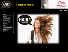 Tablet Screenshot of hair-one.ch